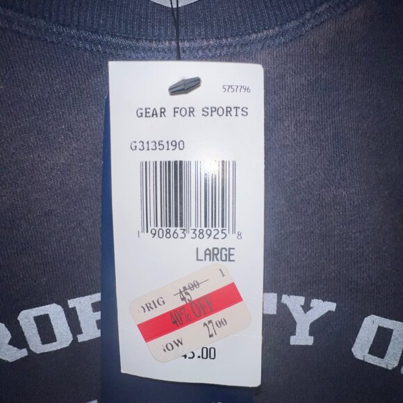 "Property Of San‎ Francisco 1776 CA" Gear For Sports Sweatshirt, Large Blue NWT - Picture 6 of 11